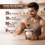 DARK CHOCOLATE CRUNCHY PEANUT BUTTER  1kg - Image 2